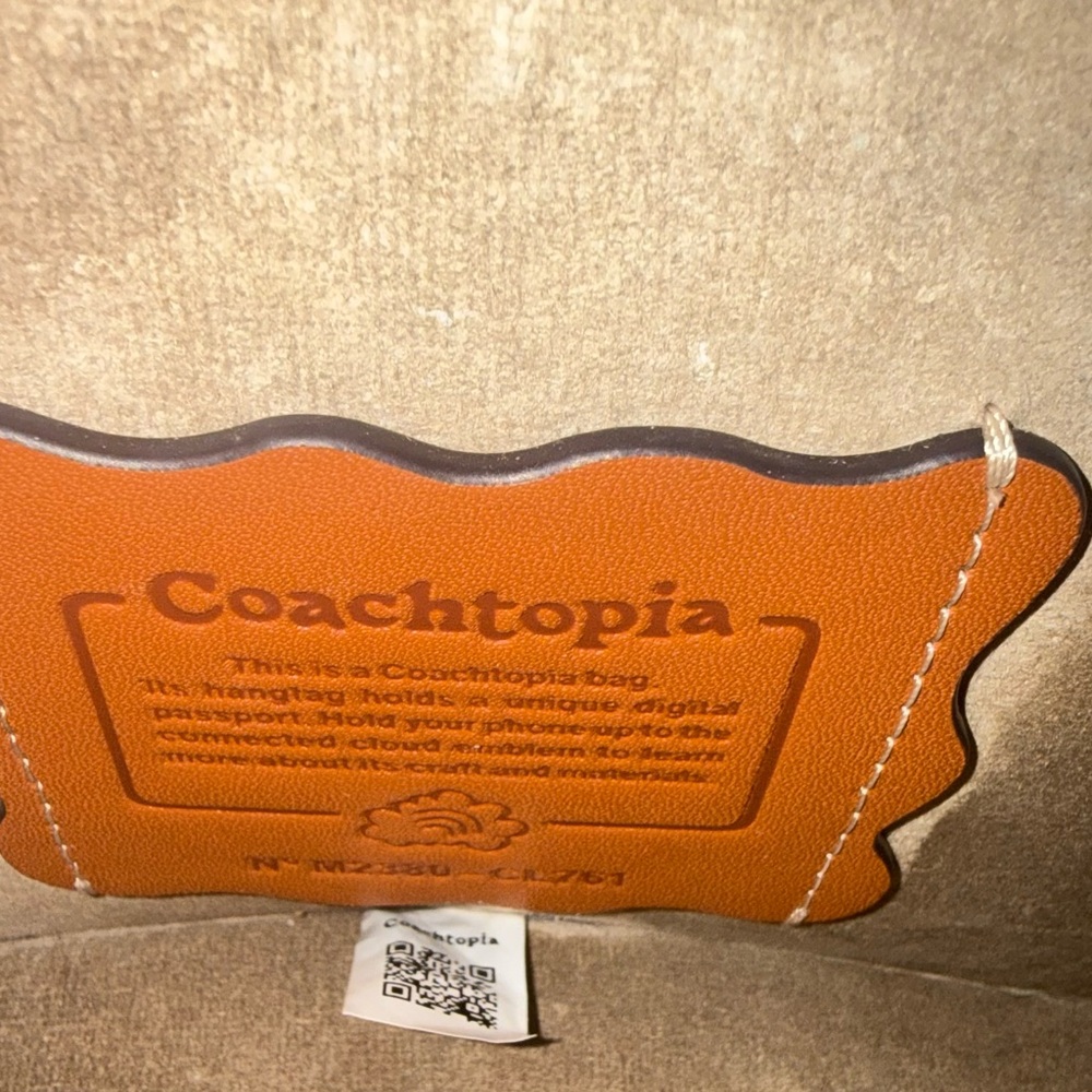 Coachtopia Wavy Dink Black Cherry Print Bag With Card Case - Picture 9 of 13